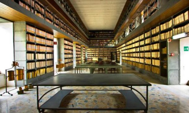 Archivio di Napoli, vista sala di lettura